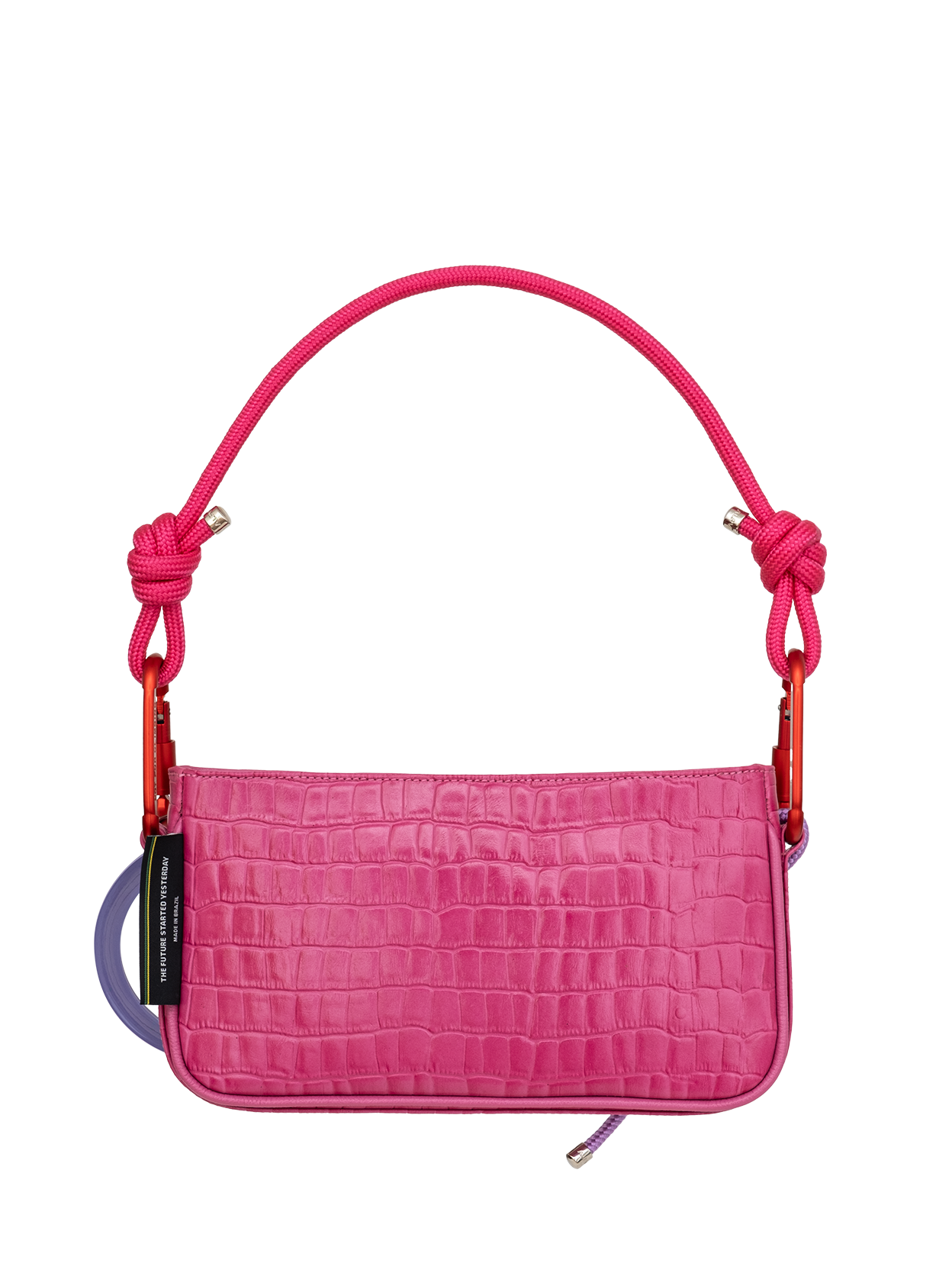 PARIS SHOULDER BAG - ROSA CROCO