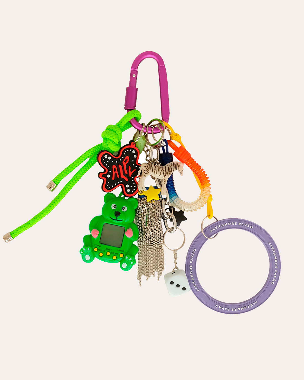 ALPV DIGITAL KEYCHAIN - ROXO