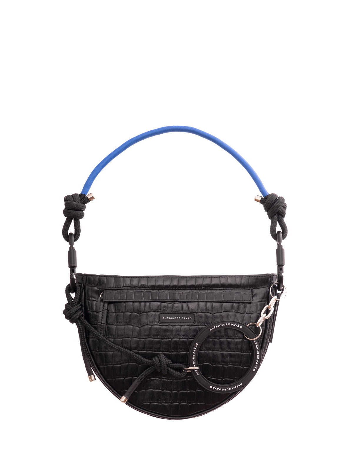 BELLA SHOULDER BAG - CROCO PRETO